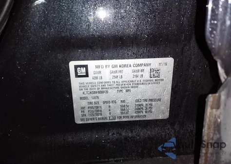 2015 Chevrolet Trax 1Ls z USA, uszkodzony, nr VIN KL7CJKSB9FB088139